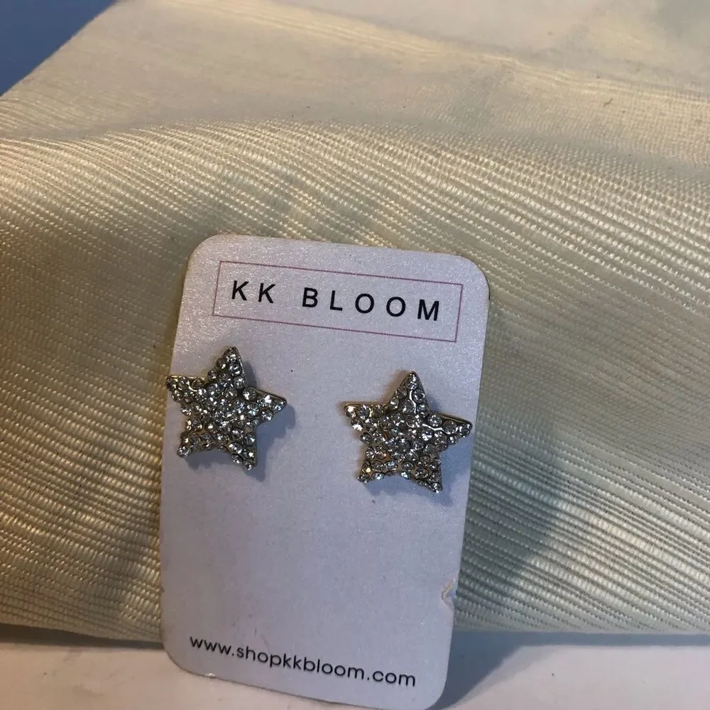 KK Bloom Star Cubic Zirconia Earrings